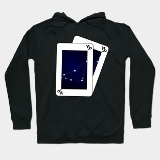 Capricorn Zodiac Sign Card Hoodie